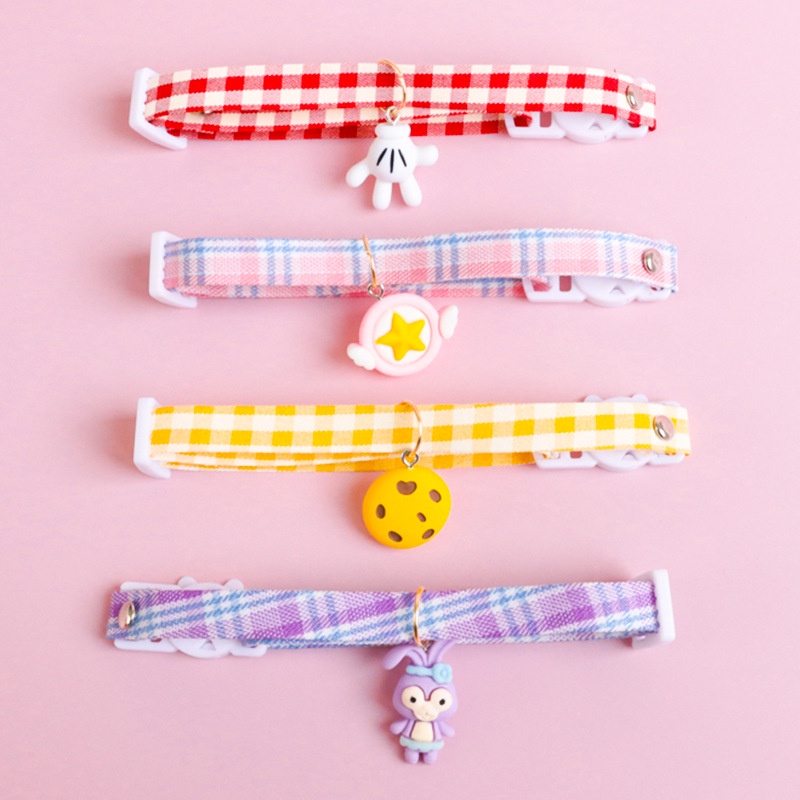 [ TẶNG CHUÔNG ] vòng cổ kèm charm nhựa cho chó mèo