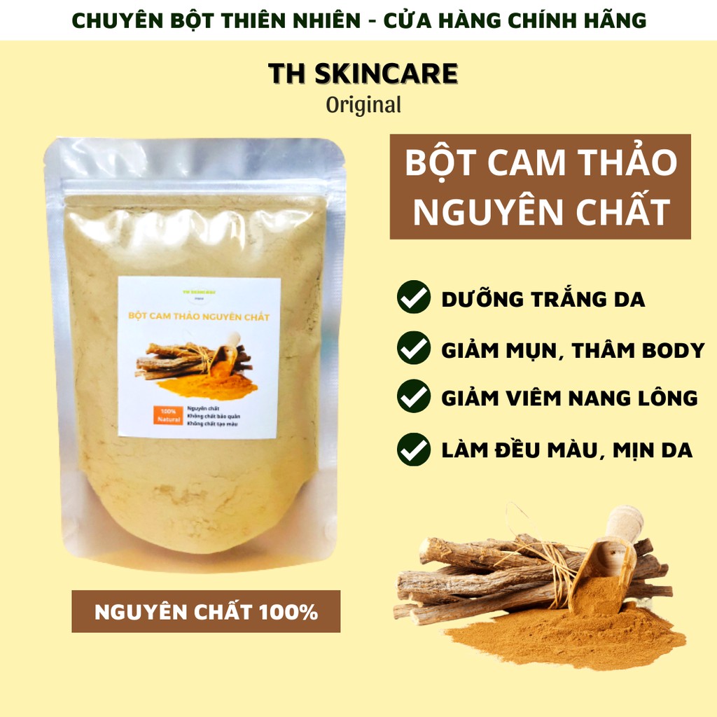 Bột cam thảo tắm trắng dưỡng da nguyên chất TH Skincare