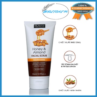 Sữa Rửa Mặt Tẩy Tế Bào Chết Mật Ong & Hạnh Nhân Beauty Formulas Honey and Almond Facial Scrub 150ml