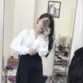 Áo sơ mi trơn tay dài ( ảnh thật)