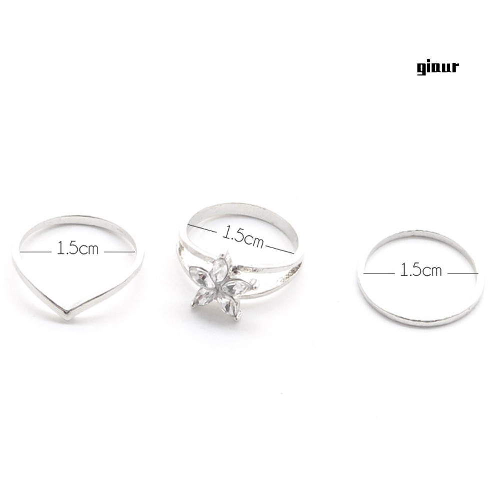 Set 3 Nhẫn Đeo Ngón Chân Phong Cách Retro