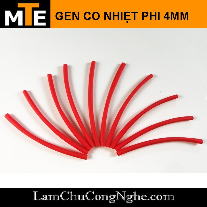 1 mét ống gen co nhiệt cách điện- Phi 4