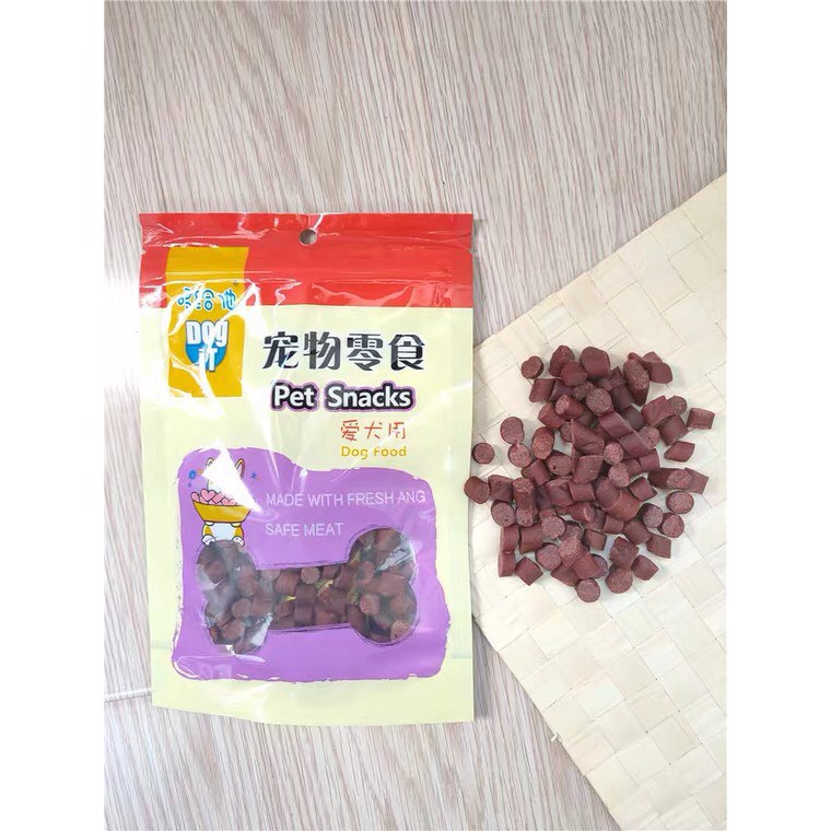 [ RẺ VÔ ĐỊCH ] Thức ăn pet snack thịt bò cho chó cao cấp 100g