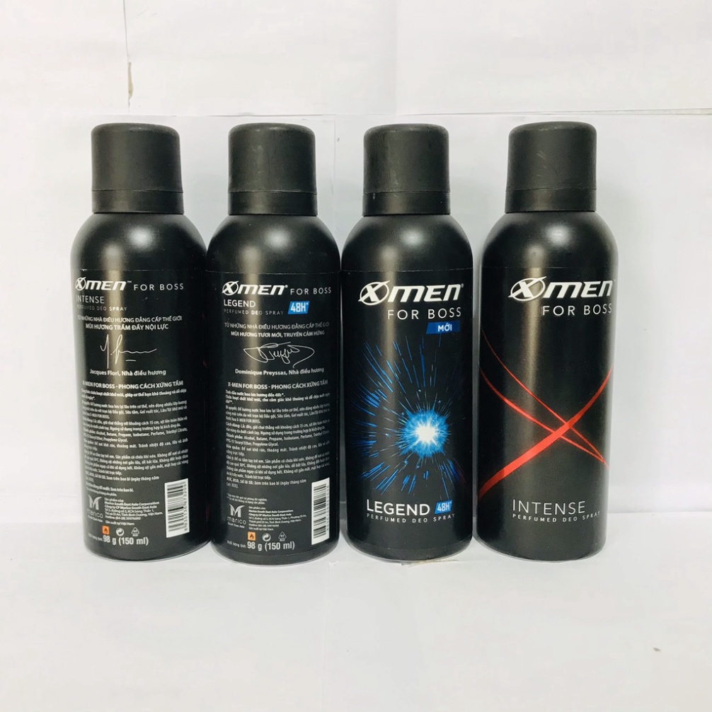 Xịt khử mùi toàn thân XMen For Bos hương nước hoa 150ML