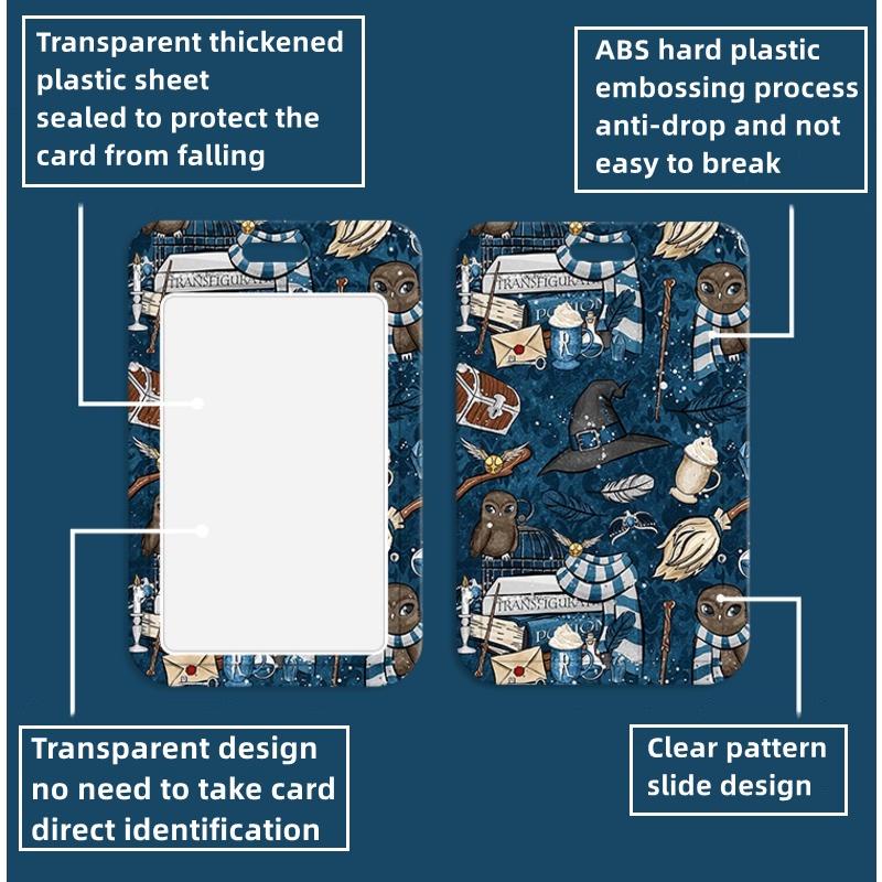 Hoạt Hình Ốp Điện Thoại Có Ngăn Đựng Thẻ Kèm Dây Đeo Cổ Phong Cách Harry Potter