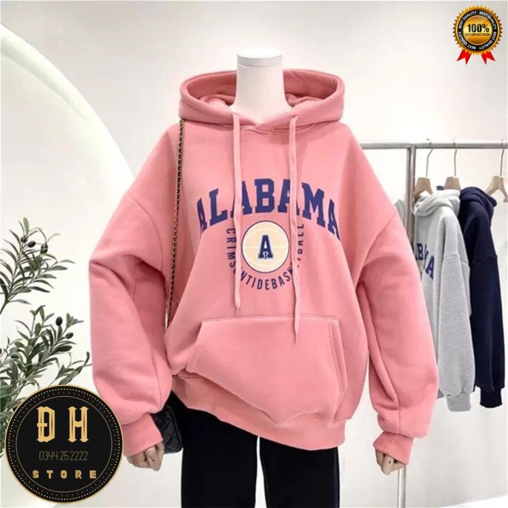 (Mẫu Mới 2021) Áo Hoodie In Chữ ALBAMA Có Mũ Nam Nữ Chất Nỉ Bông Dày Dặn Form Rộng Unisex- Áo Nỉ Nam Nữ Ulzzang | BigBuy360 - bigbuy360.vn