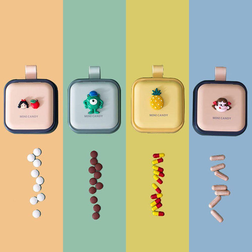 Hộp Đựng Thuốc Cỡ Lớn In Họa Tiết Hoạt Hình Dễ Thương Tiện Dụng Mang Theo Du Lịch