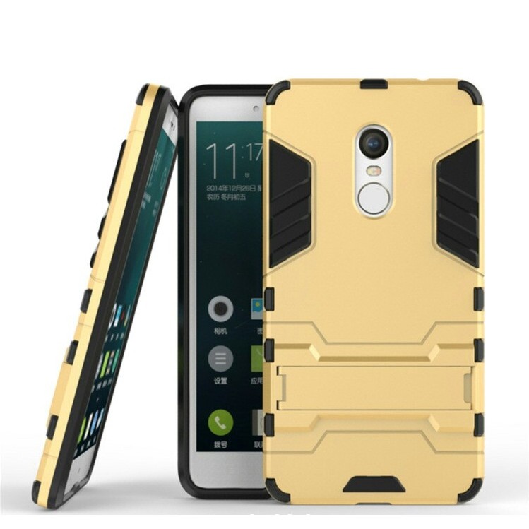 Ốp lưng Xiaomi Redmi Note 4 chống sốc Ironman (Vàng)