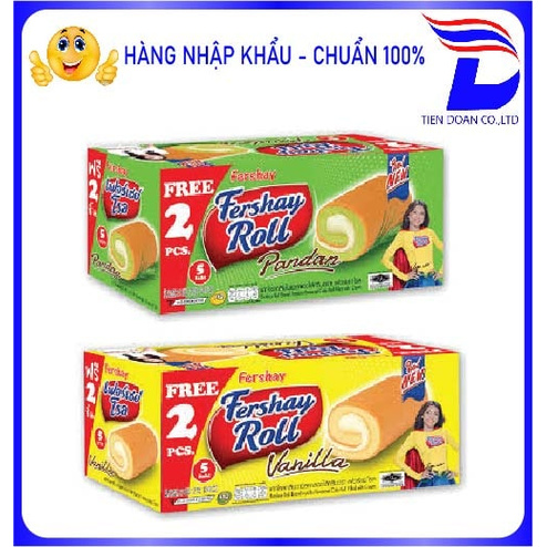 Bánh bông lan cuộn thái lan FRESHAY ROLL 240g