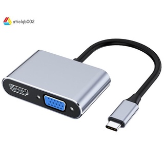 Bộ chuyển đổi usb c sang hdmi vga 4k type c cho macbook pro