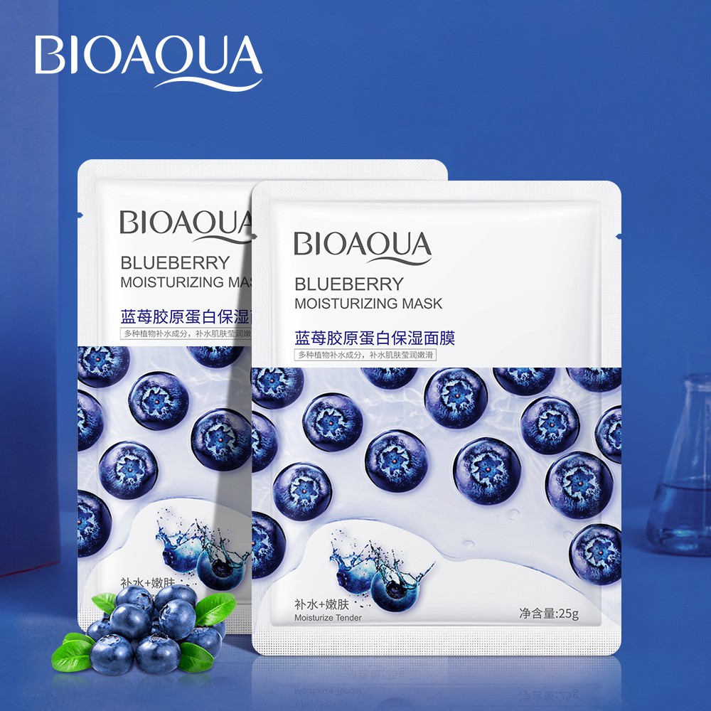 Combo 8 miếng mặt nạ dưỡng ẩm Bioaqua đủ 8 vị khác nhau Sena Beauty | BigBuy360 - bigbuy360.vn