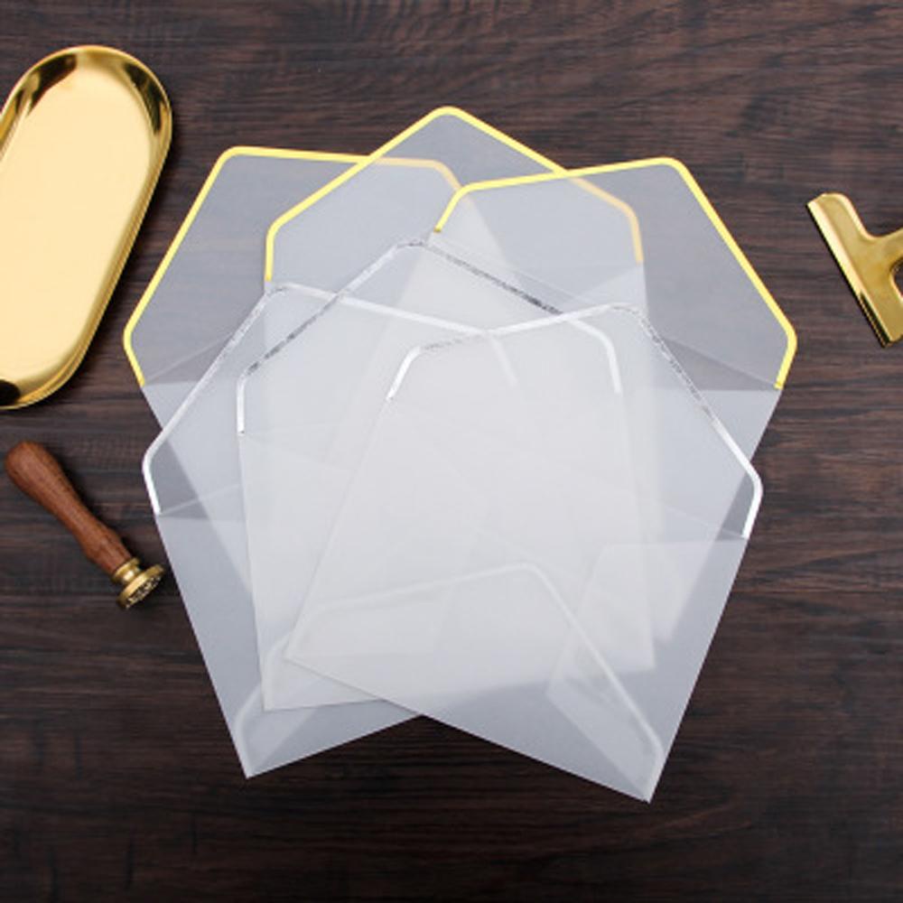 Phong Bì Đựng Thiệp Mời Đám Cưới Trong Suốt 17.5 * 12.5CM