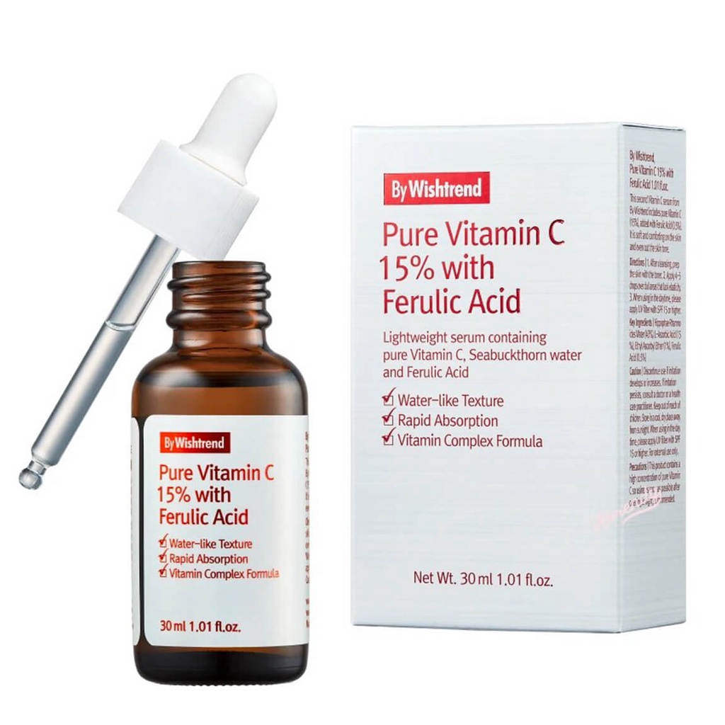 Serum Vitamin C 21.5 - By Wishtrend - Tinh Chất Dưỡng Sáng Da By Wishtrend Pure Vitamin C 15% With Ferulic Acid Serum