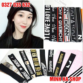 Băng Đô Cài Tóc Co Giãn 4 Chiều Họa Tiết Thời Trang Kpop Hàn Quốc