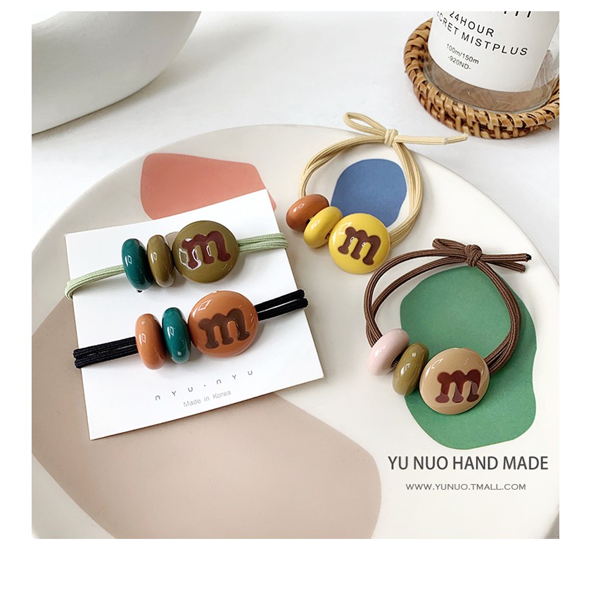 Dây Cột Tóc Hình Chữ Cái Phong Cách Hàn Quốc