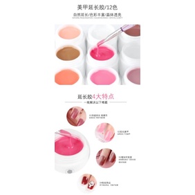 Gel đắp móng gel hiệu Sullmar công nghệ mới sản phẩm mẫu mới 2020 đắp gel nhiều gam mầu đẹp sp có 12 màu.