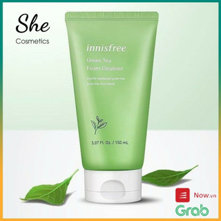 Sữa rửa mặt trà xanh Innisfree-Làm sạch da,ngăn ngừa mụn,chống õi hóa Innisfree Green Tea Foam Cleanser