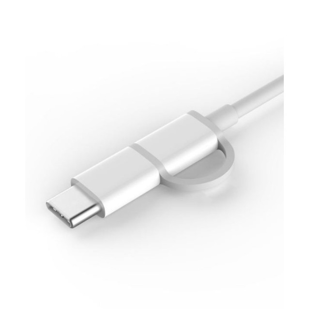 Cáp XIAOMI mi 2 - in - 1 usb cable micro usb to type c 30 cm