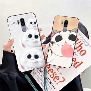 Ốp điện thoại in hoạt hình pikachu kèm dây đeo cho lg g7 thinq g7 + g7 plus fit g7fit q9