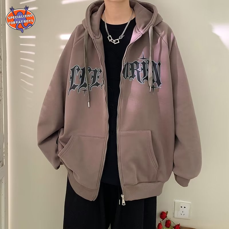 Áo Sweater In Họa Tiết Phong Cách Retro Đường Phố Hàn Quốc Thời Trang Cho Nam Cỡ Lớn M-8XL