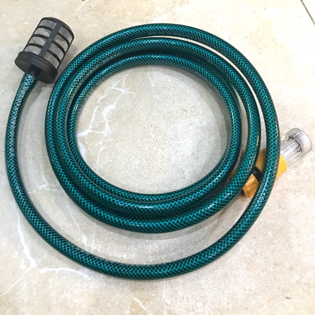 Combo dây cấp nước đầu vào cho máy rửa xe áp lực cao, máy xịt rửa cao áp( tặng kèm lọc rác, đầu nối nhanh, đầu lọc nước)