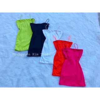 Đầm body hai dây cho bé
