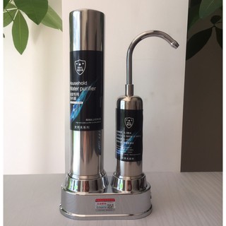 Máy lọc nước lõi sứ water purifier máy lọc nước dạng đứng tại vòi lọc than hoạt tính không dùng điện không nước thải mr1