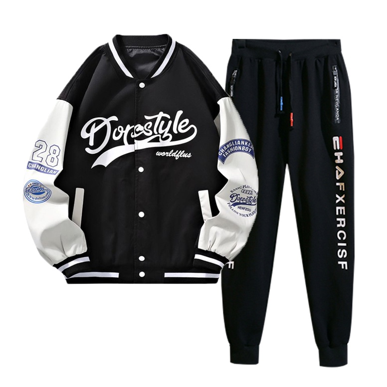 Set Bộ Đồ Nam Áo Khoác Bomber In Họa Tiết Phối Quần Dài Jogger Thời Trang Zenkonu AO KHOAC NAM 045 + QUAN NAM 069