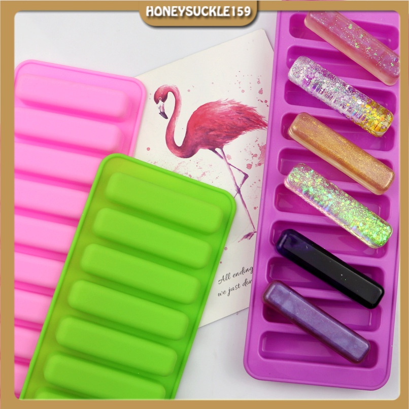 Khuôn Silicone Làm Thạch Rau Câu,Sô Cô La,Tiramisu Hình 10 Bánh Quy Dài