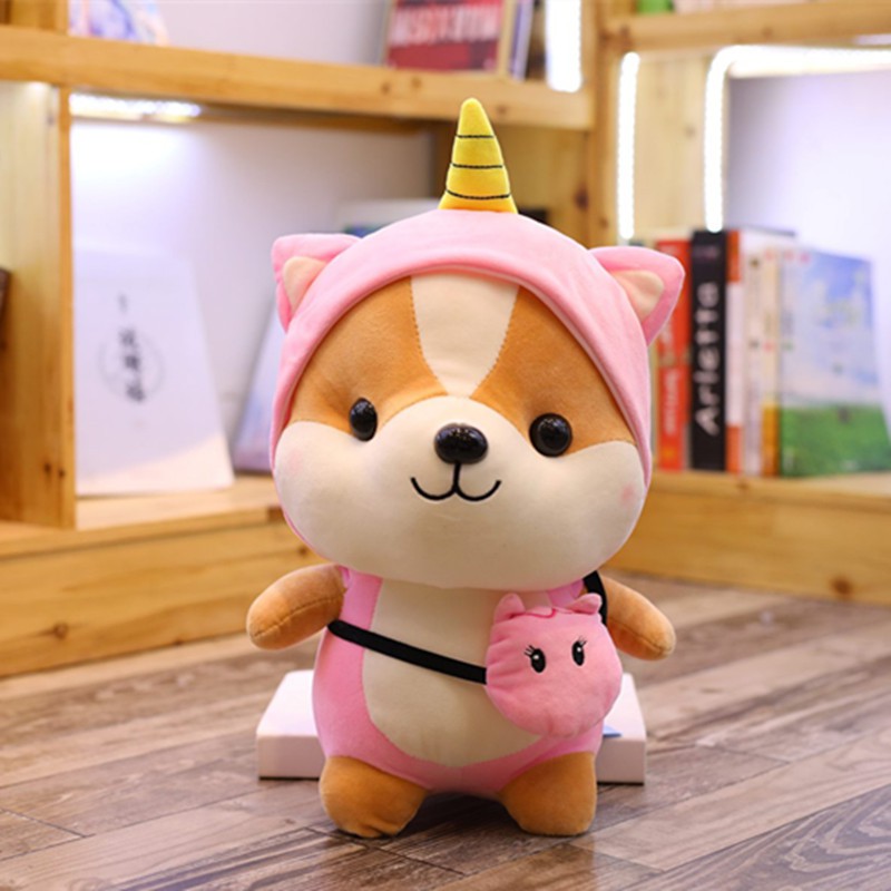 Gấu Bông Gối Ôm Chó Shiba Cosplay Đáng Yêu Nghộ Nghĩnh