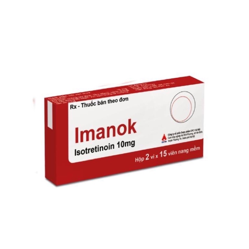 ✅Chính hãng ✅ Imanok isotretinoin ,isotretion,isotretioin H/30 viên | Thế Giới Skin Care