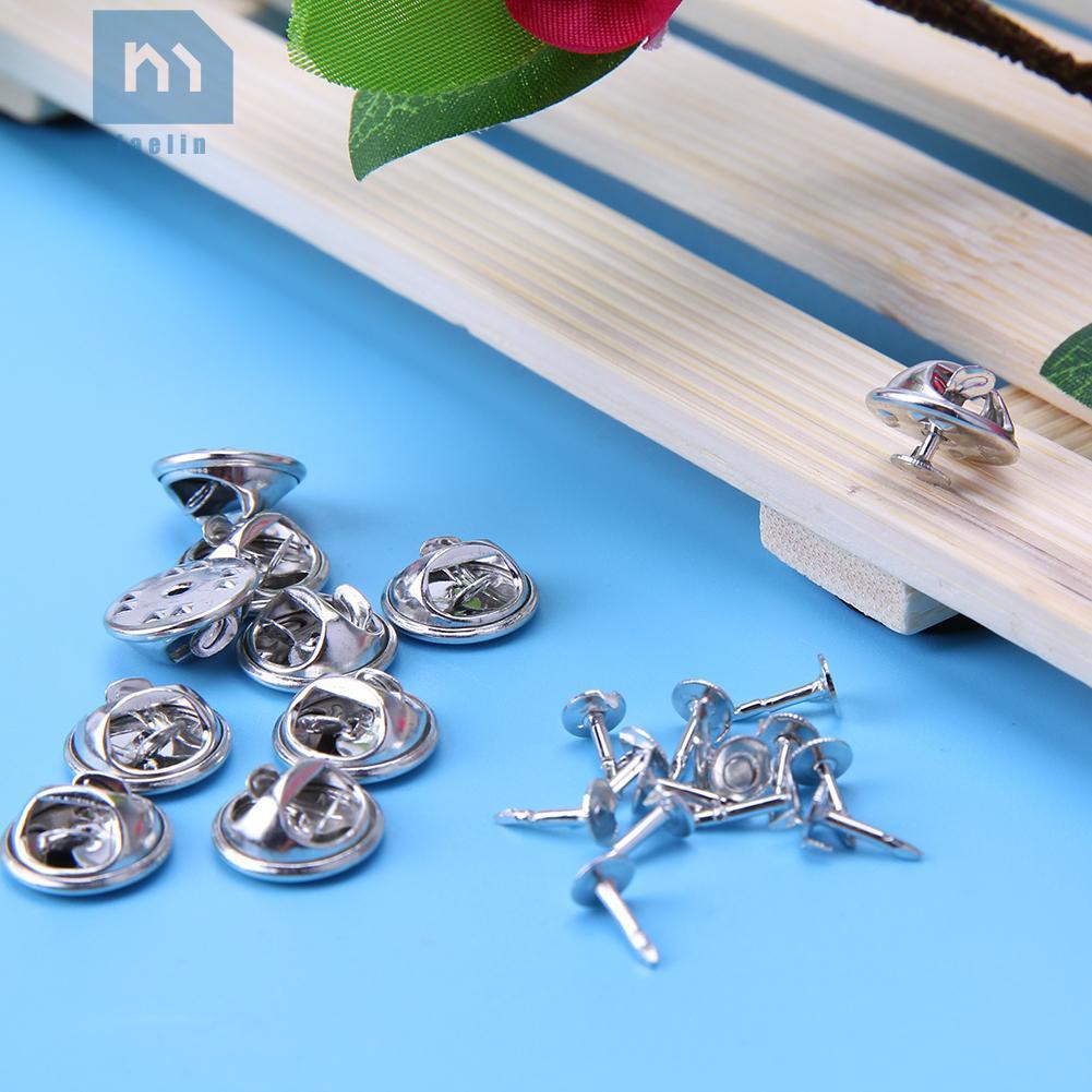 100 Set đế giữ ghim gài áo kim loại DIY