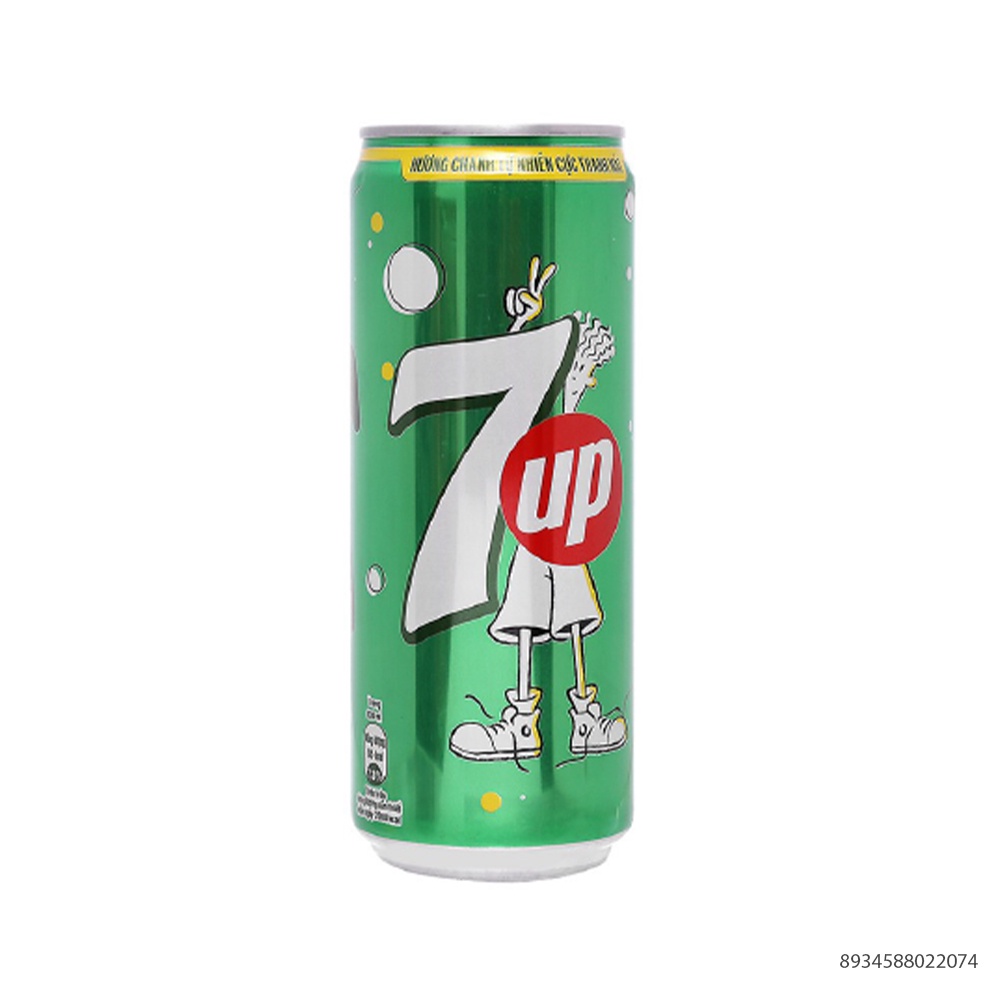 Thùng 24 Lon 7Up Hương Chanh 320ml