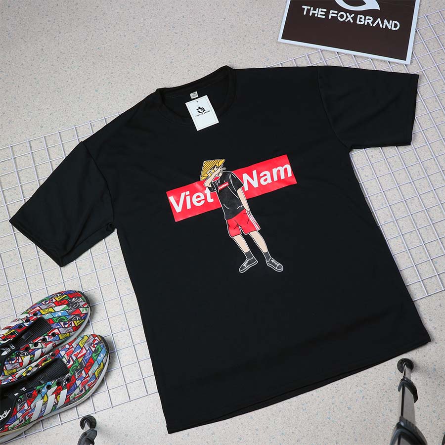 Áo thun tay lỡ dáng unisex form rộng phong cách ullzang in hình ngẫu nhiên