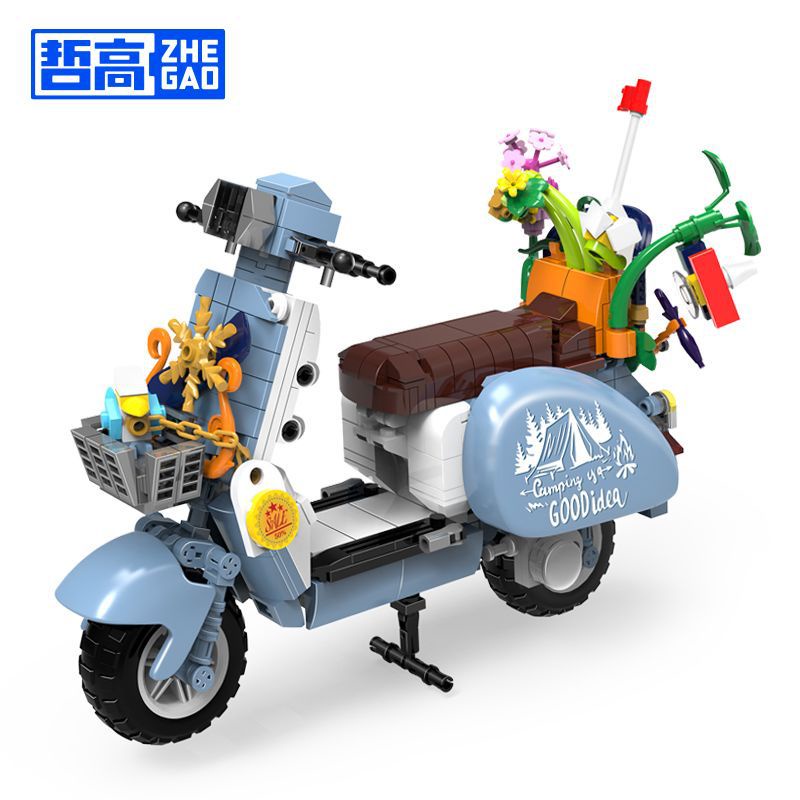 Mô Hình Xe Đạp Điện Mini Lắp Ráp Cho Bé 00323