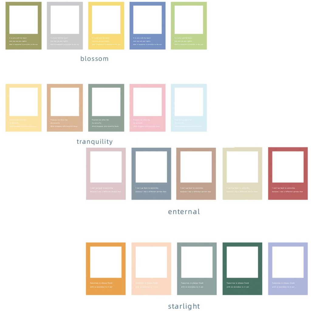 STICKER KHUNG ẢNH POLAROID TRANG TRÍ SCRAPBOOK/PLANNER