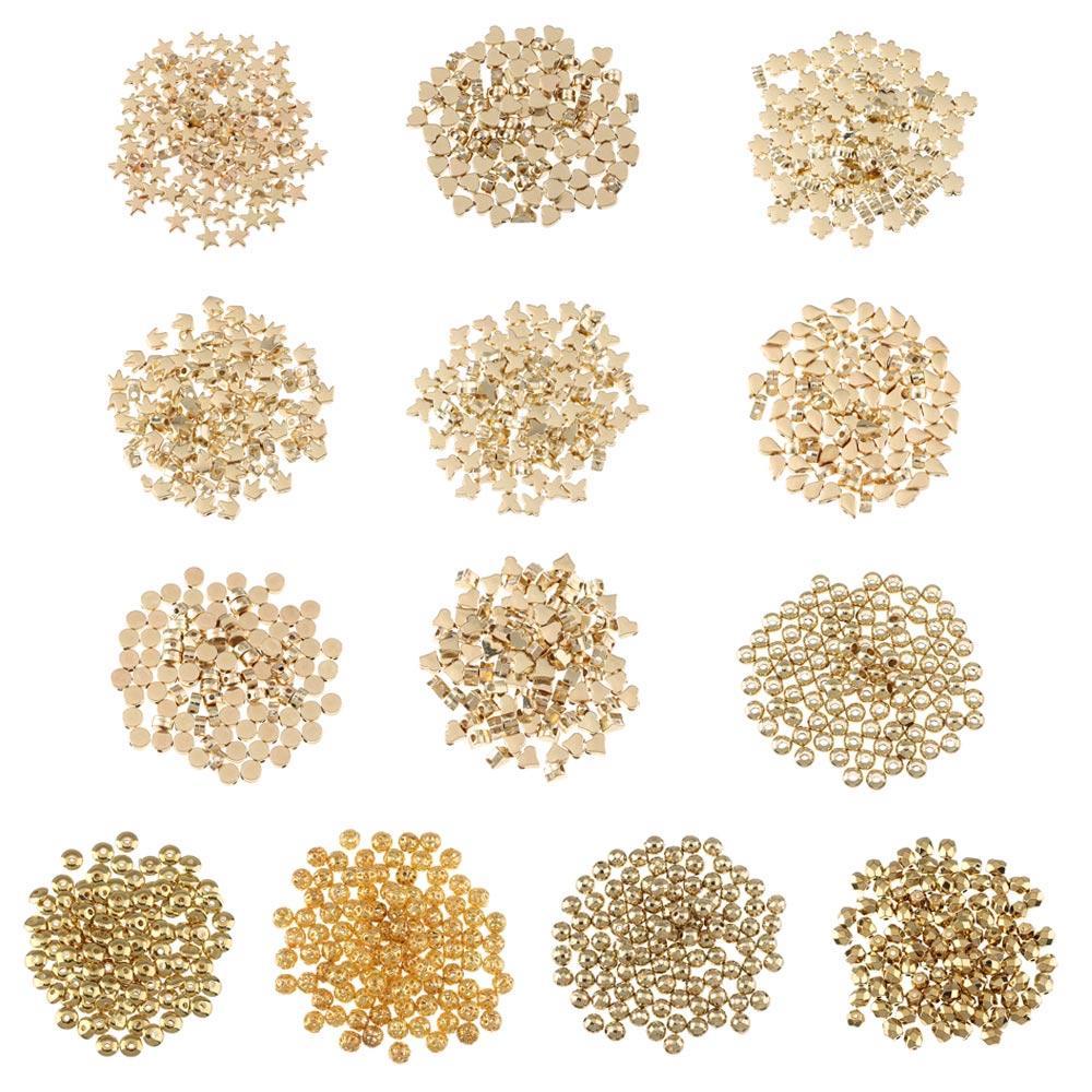 Set 100 Hạt Xỏ Lỗ Hình Ngôi Sao Dùng Để Làm Đồ Trang Sức Thủ Công