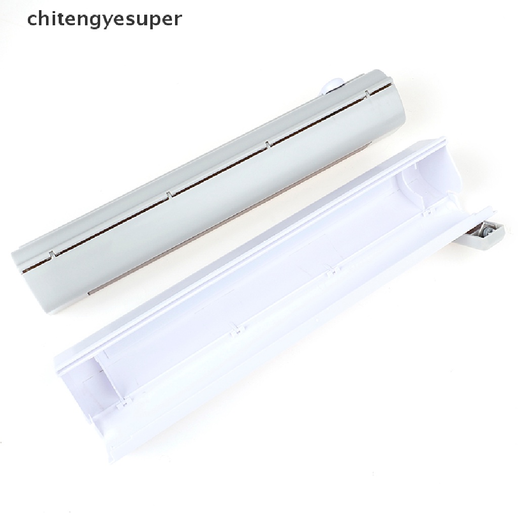 Chitengyesuper Food Wrap dispenser Foil Cling Film Roll Baking Parchment Cutter Plastic Holder CGS