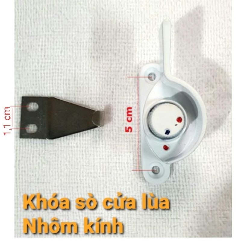Khóa Sò cửa lùa Nhôm / Sò cửa lùa