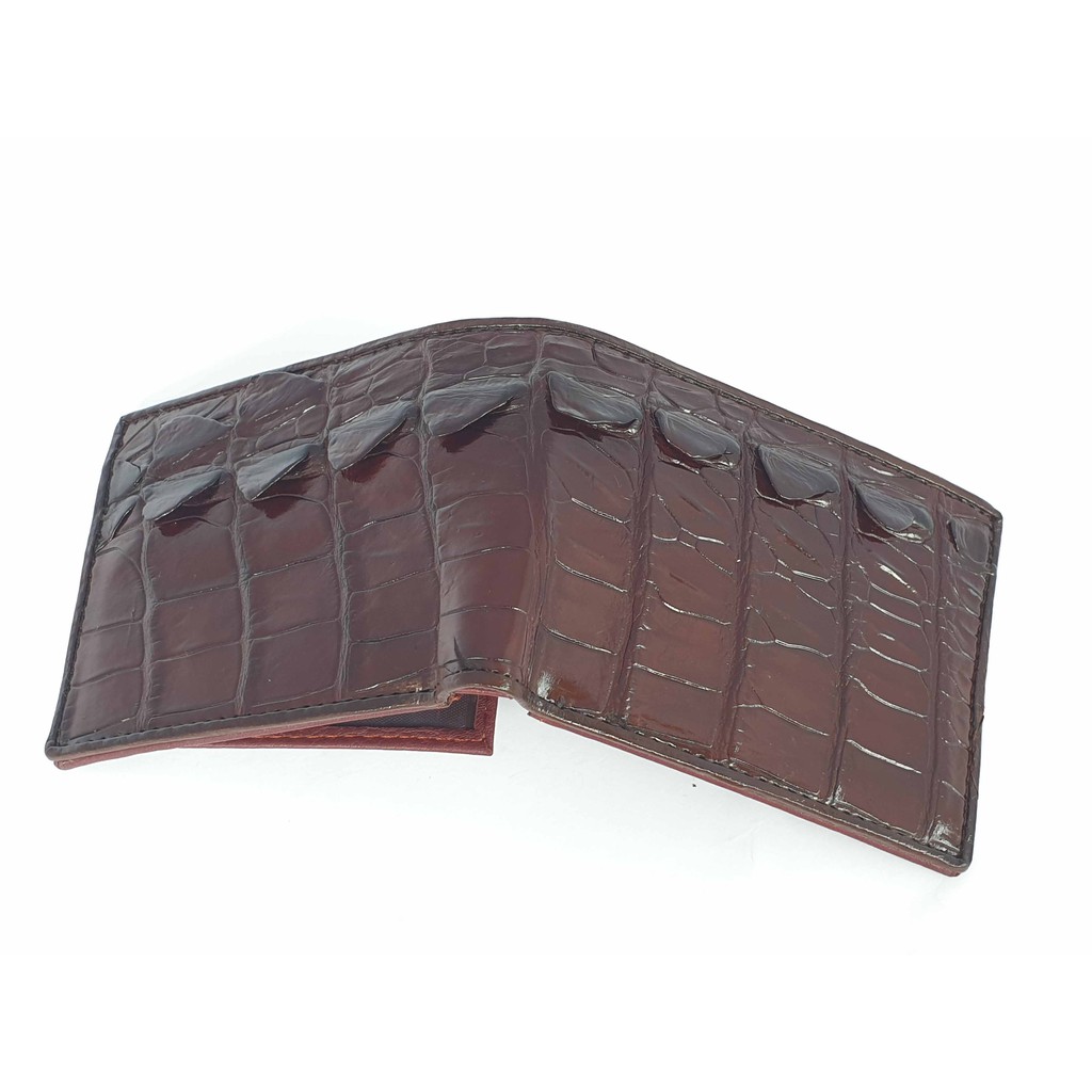 Ví Gai Đuôi Cá Sấu 100% - Ví Cá Sấu Tặng Kèm Móc Khoá