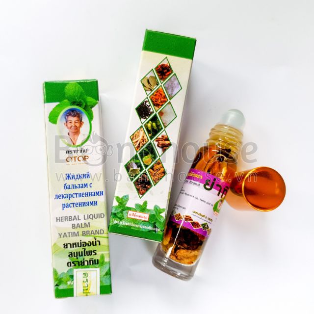 Dầu lăn thảo dược 13 vị otop herbal liquid balm yatim