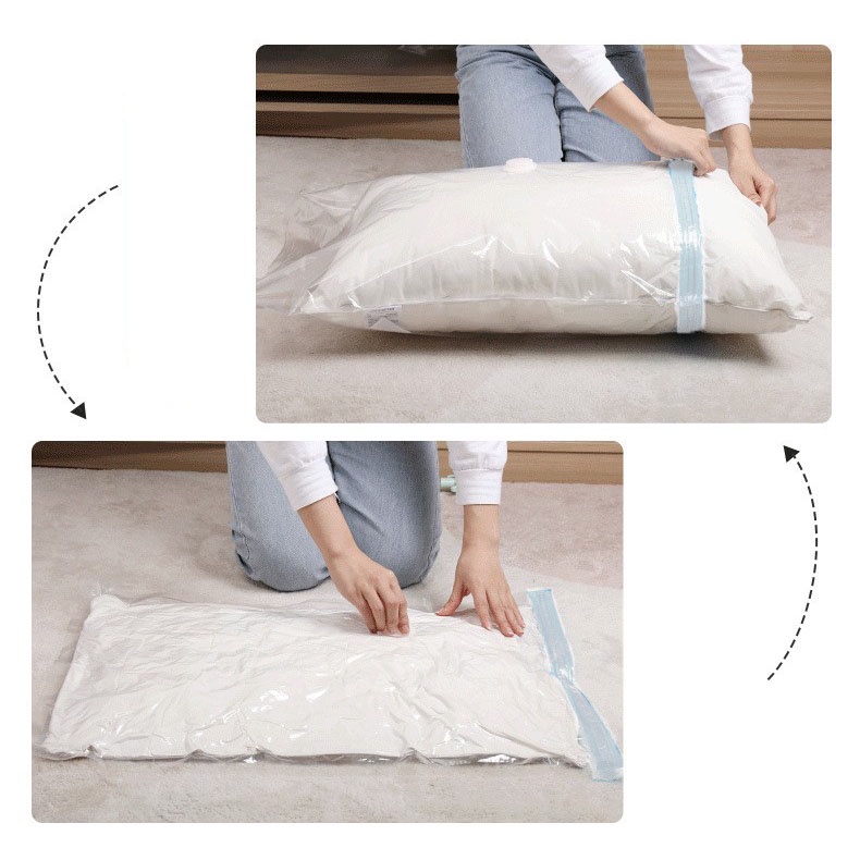 Túi hút chân không đựng quần áo chăn màn túi zip đủ kích thước máy hút chân không mini bảo quản đồ dùng gia đình CSHome
