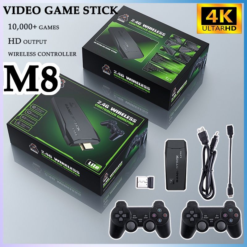 Tay Cầm Chơi Game 10,000 HD 4K M8 Hỗ Trợ Đa Hiệu Ứng MAME / FC / GB / GBA / MD / PS1