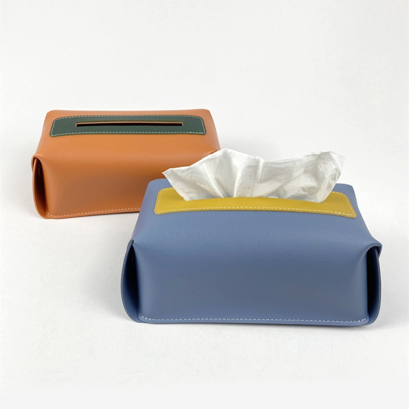 Hộp Đựng Khăn Giấy Bằng Da PU Hình Chữ Nhật Chống Nước Hiện Đại Trang Trí Nhà Tắm