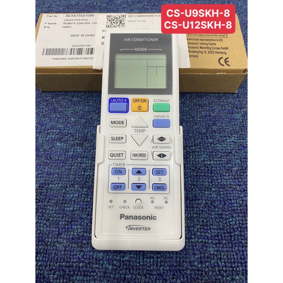 Remote điều khiển máy lạnh Panasonic CS-U9SKH-8/ CS-U12SKH-8/ CS-U18SKH-8/ CS-U24SKH-8