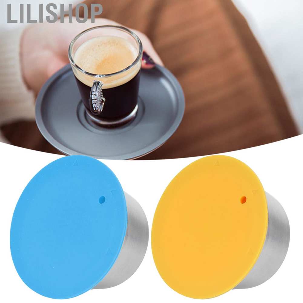 Lilishop Coffee Capsules Cup  Durable Professional Refillable Pods 40ML Machine for Dolce Gusto