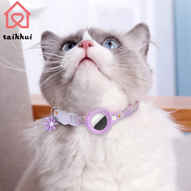 Thích hợp cho Apple Airtag tracker bảo vệ tay áo bảo vệ chống lạc cổ mèo định vị cổ áo huấn luyện vật nuôi in cổ áo