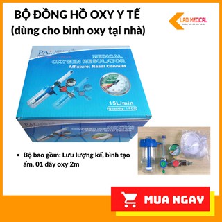 Bộ đồng hồ OXY y tế (dùng cho bình oxy sử dụng tại nhà, phòng khám, BV)