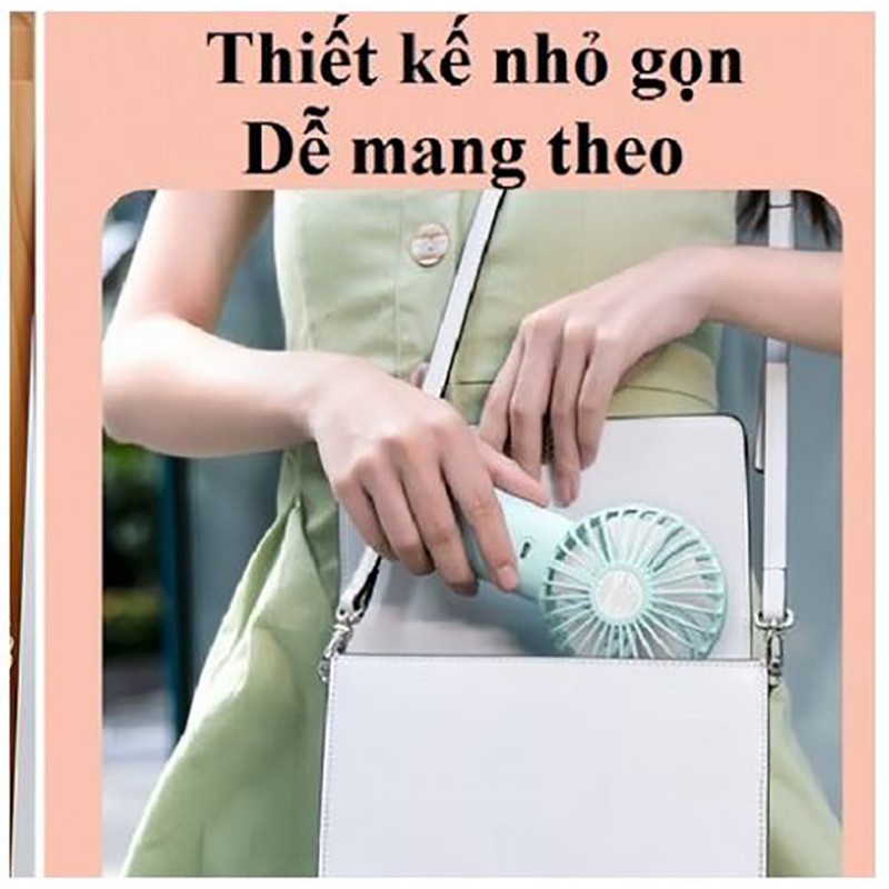 Quạt tích điện cầm tay Yoobao F3_Pin 3000mAh [Liên tục 12 giờ]