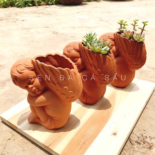 Chậu Đất Nung Thiên Thần Ngủ